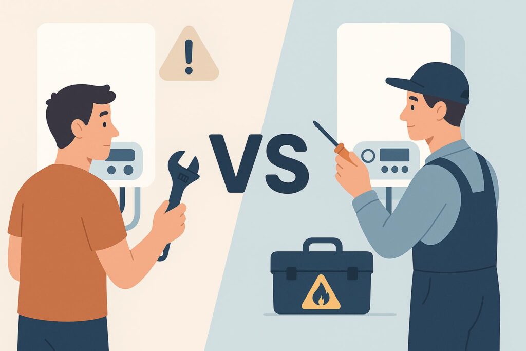 diy vs professional boiler repair