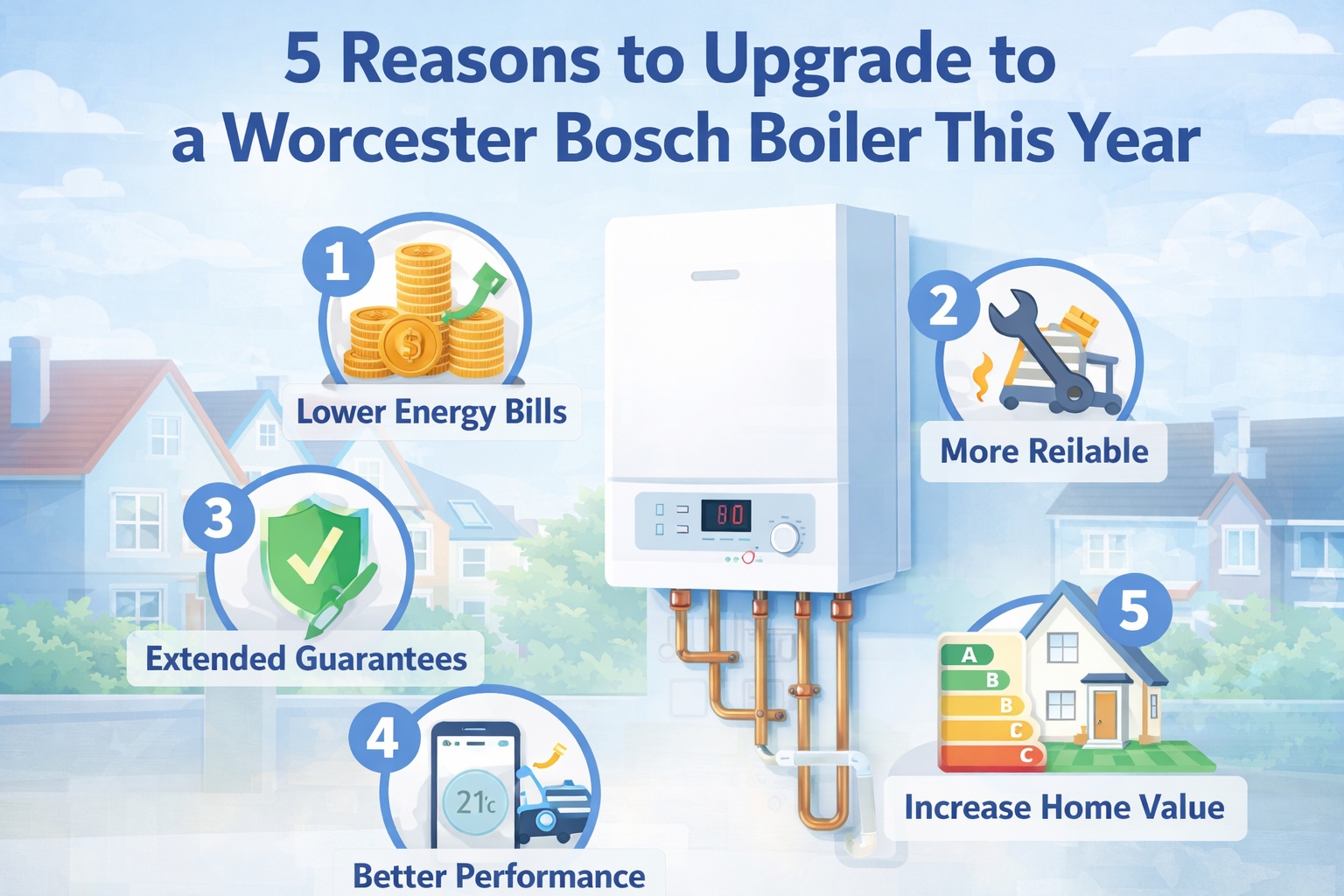 upgrade to a Worcester Bosch Boiler bristol